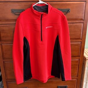 Spyder Red and Black Performance Pullover